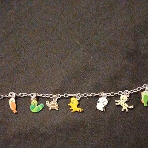 Sterling Silver Pet Charm Bracelet